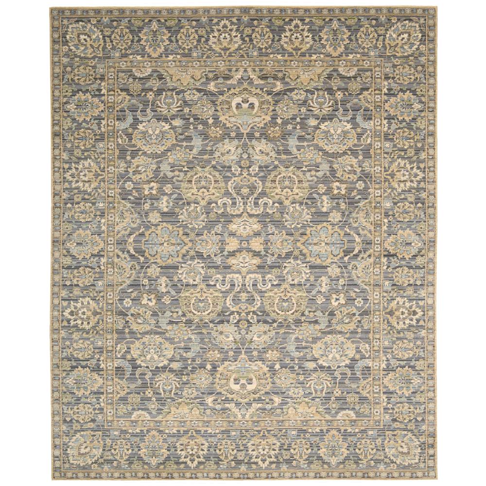 Nourison TML20 Timeless 5 Ft.6 In. x 8 Ft. Indoor/Outdoor Rectangle Rug in  Opal/Grey